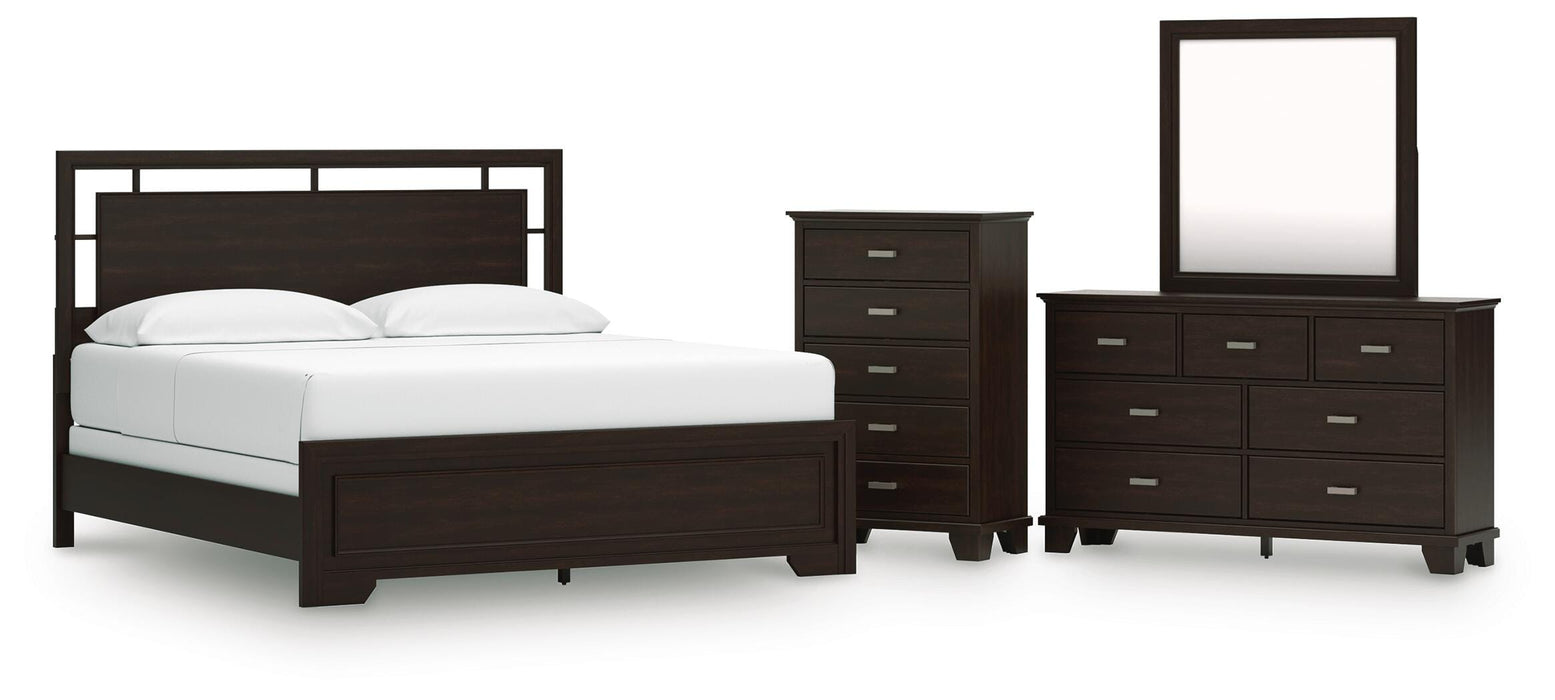 Covetown Dark Brown Bedroom Collection