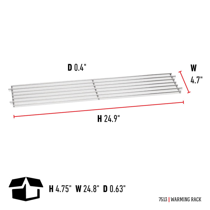 Weber Warming Rack, 24.9 x 4.7 x .4 Inches, Plated - open_box
