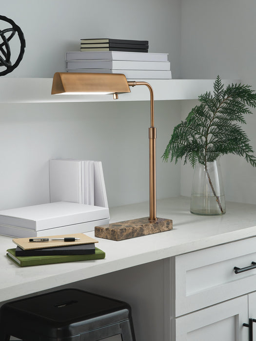 Yafe Bronze Finish Metal Desk Lamp (1/CN)