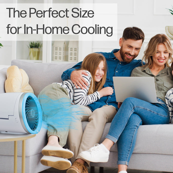 Arctic Air Ice Jet Air Cooler, 3 Speed Portable Cooler with LED, Lightweight & Compact Space Cooler - new