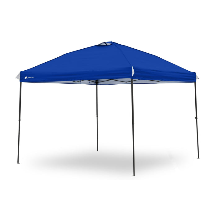 Ozark Trail 10x10 Instant Pop Up Canopy Tent with Simple Push Setup – Straight Leg Pop-Up Tent for Tailgating, Camping & Events, Blue - new