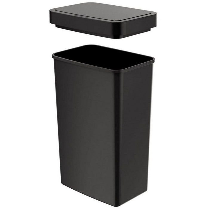 Mainstays 13.2 Gallon Plastic Kitchen Motion Sensor Trash Can, Black - new