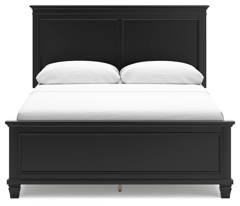 Lanolee Black Lanolee Queen Panel Bed