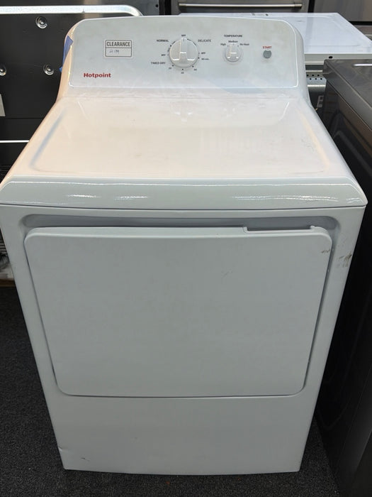Hotpoint - 6.2 Cu. Ft. Gas Dryer with Auto Dry - White - display_model