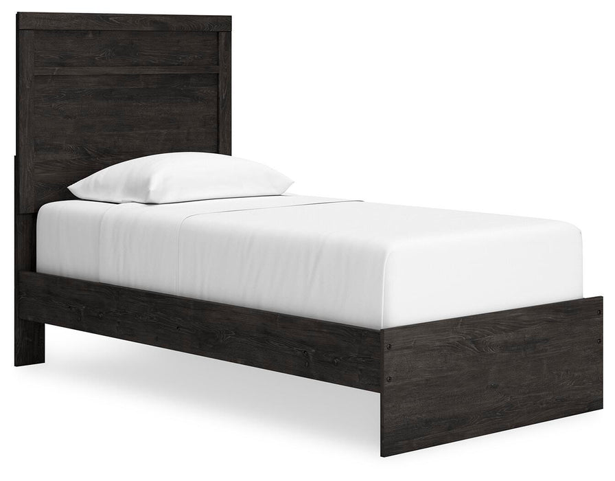 Belachime Charcoal Belachime Twin Panel Bed