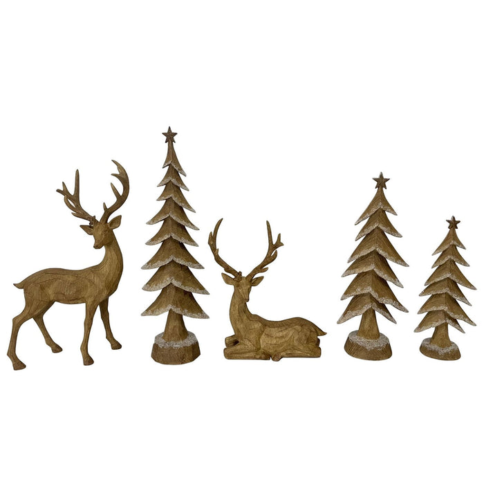 Member's Mark Deer and Tree Décor, Set of 5 - open_box