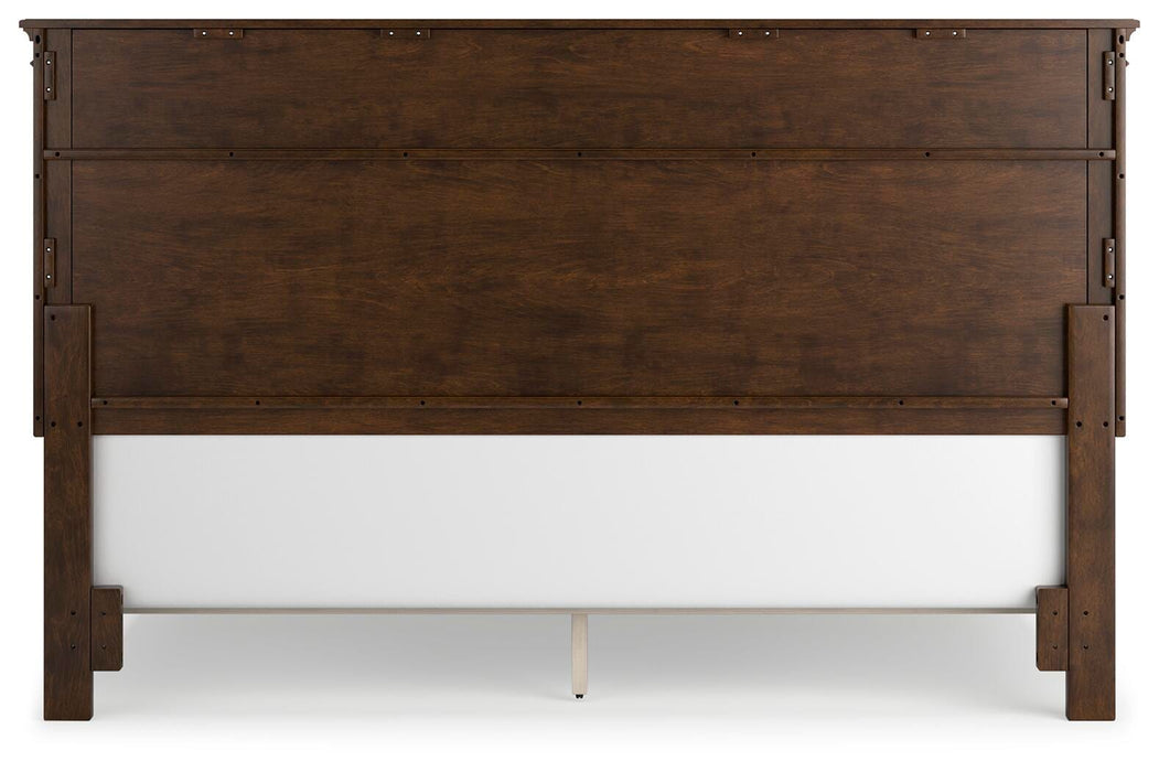 Danabrin Brown Danabrin King Panel Bed