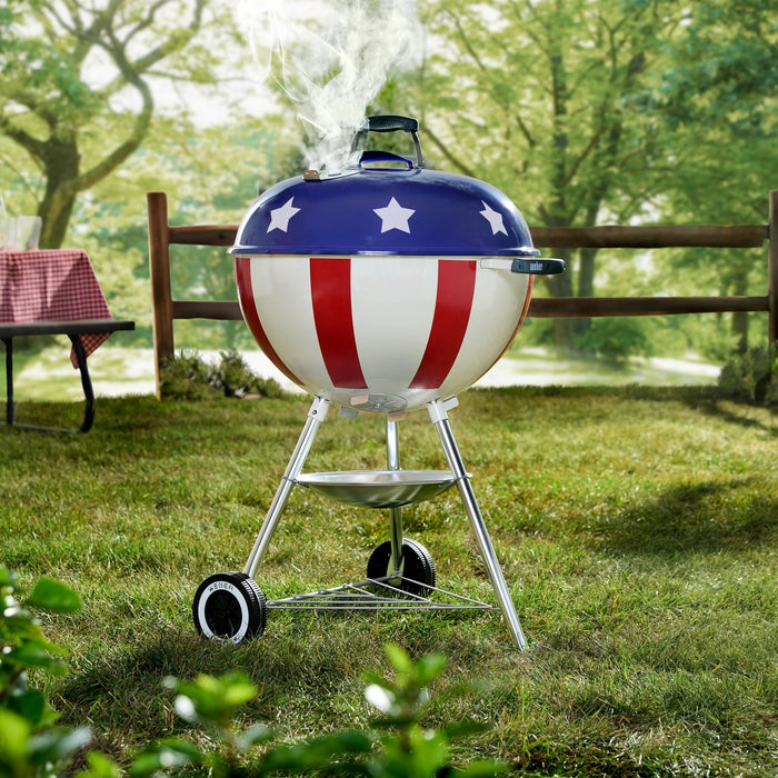 Weber 22" Star Spangled Charcoal Kettle Grill - new