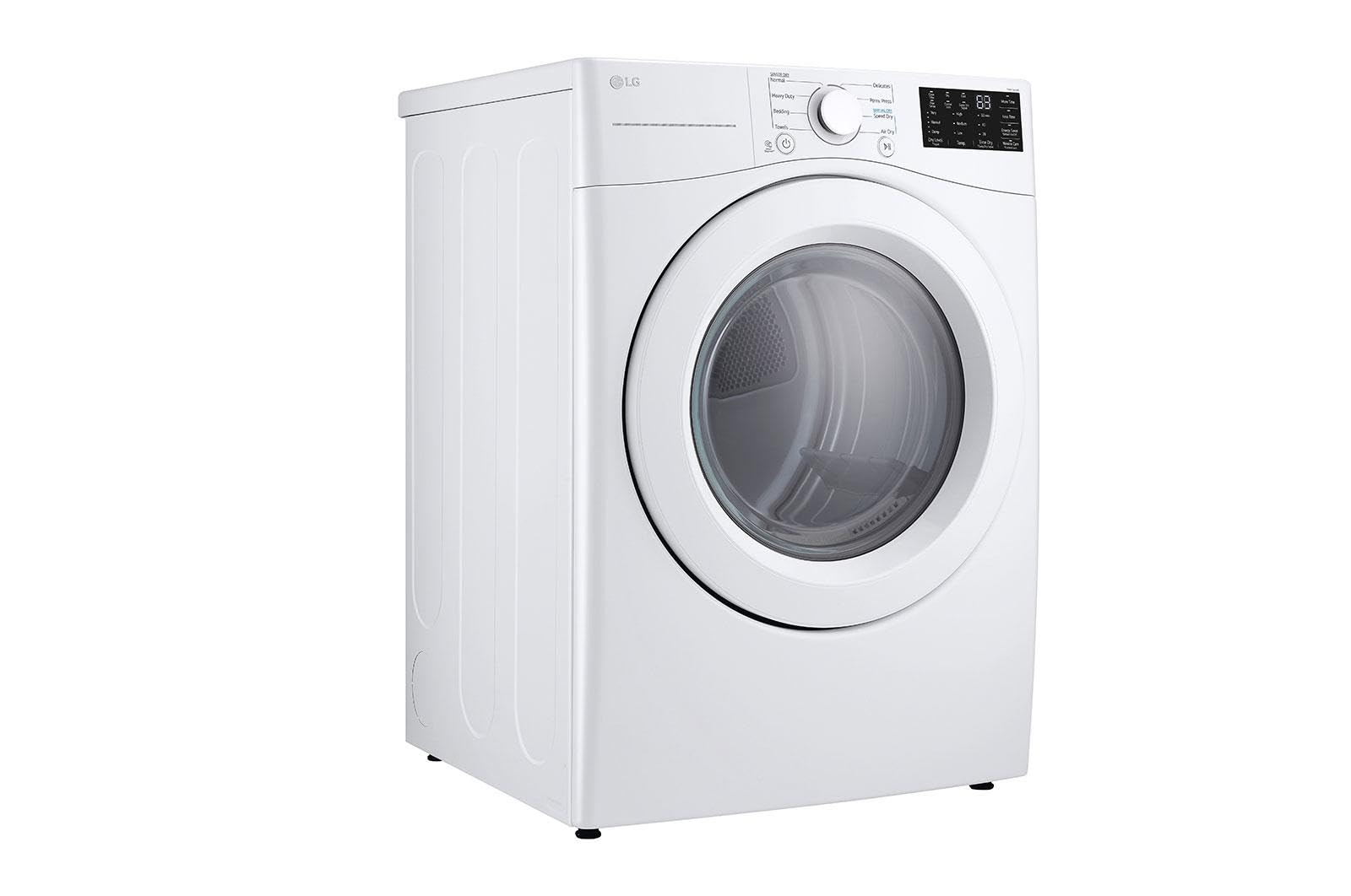 LG DLE3470W 7.4 Cu. Ft. White Ultra Large Capacity Front Load Dryer - display_model