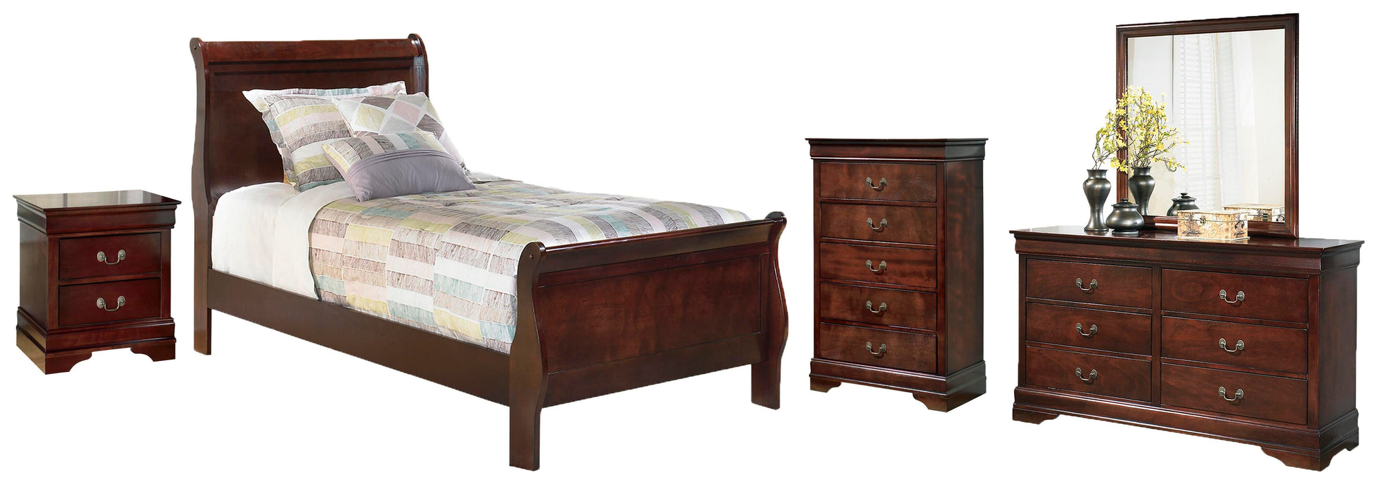 Alisdair Reddish Brown Bedroom Collection