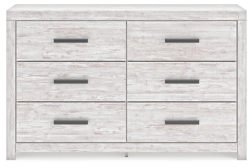 Cayboni Whitewash Six Drawer Dresser