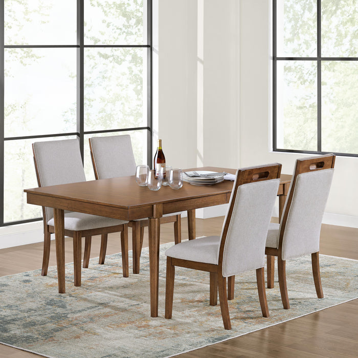 Lyncott Brown Lyncott Dining Table and 4 Chairs