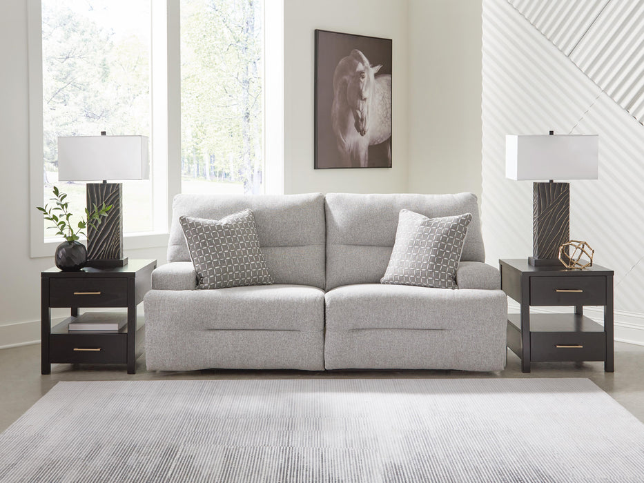 Acklen Place Pewter Acklen Place 2-Piece Power Reclining Sectional Loveseat