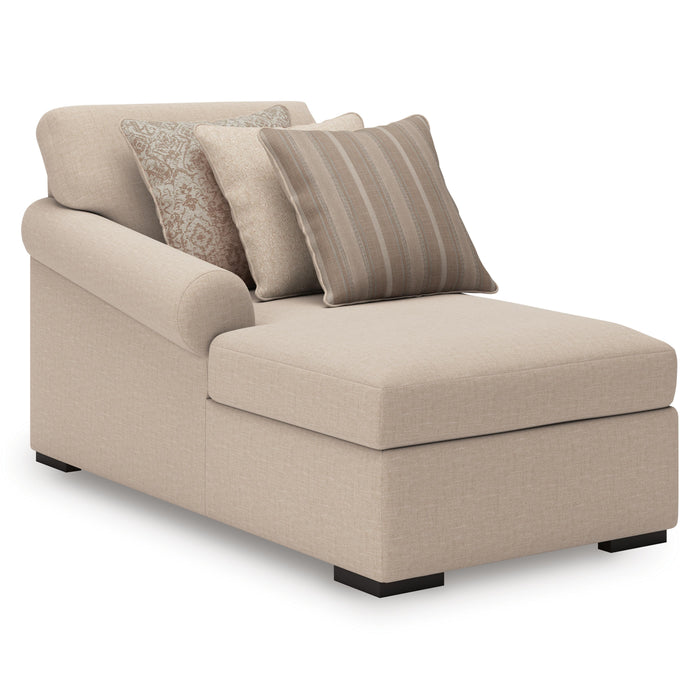 LadyMae Twill LadyMae 4-Piece Sectional with Chaise