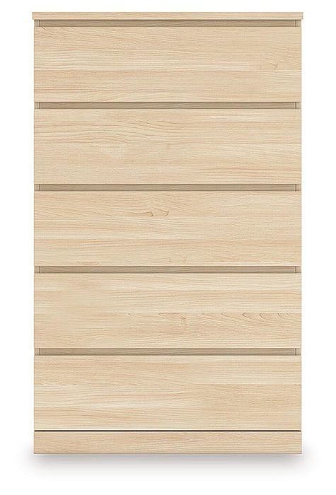 Onita Natural Five Drawer Chest