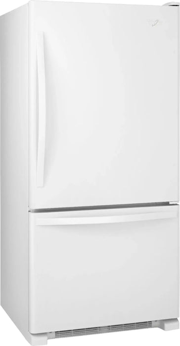 Whirlpool - 22 Cu. Ft. Bottom-Freezer Refrigerator with SpillGuard Glass Shelves - White - display_model