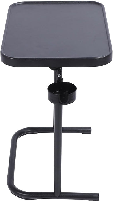 HURRISE Sofa Side End Table Folding TV Dinner Tray Adjustable Height Magnetic Tabletop Bedroom Living Room 18.9x13.78in - new