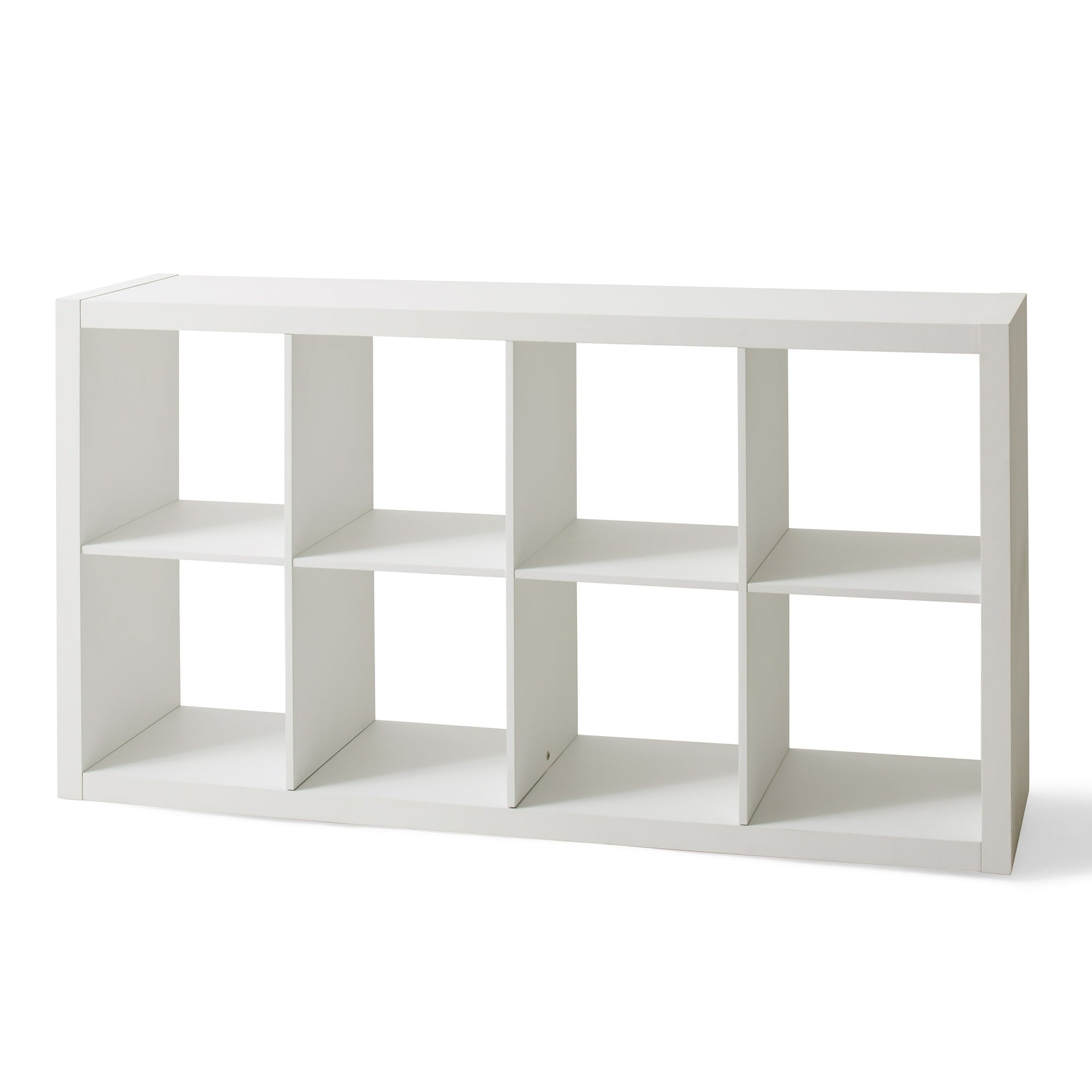 Better Homes & Gardens 8-Cube Storage Organizer, White Texture - open_box