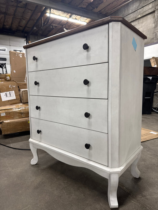 The Pioneer Woman 4-Drawer Dresser Made With Solid Wood Frame, White - display_model