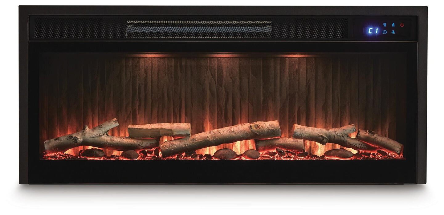 Entertainment Accessories Black Fireplace Insert