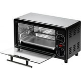 OVENTE 8L Toaster Oven750W mini oven with adjustable temp, 60-min timer & easy-clean baking pan. Per - open_box