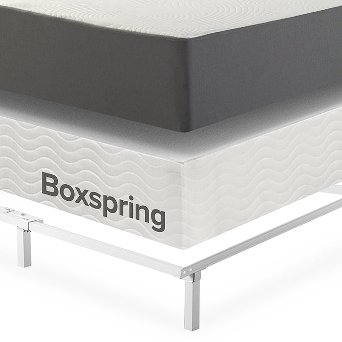 Zinus 7" Compack® Metal Bed Frame, White, Twin - new