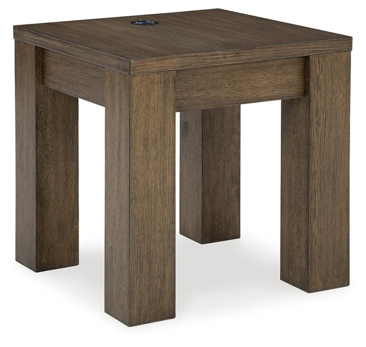Rosswain Warm Brown Square End Table