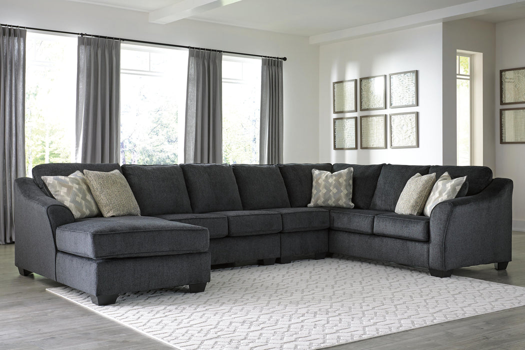 Eltmann Slate Eltmann 4-Piece Sectional with Chaise