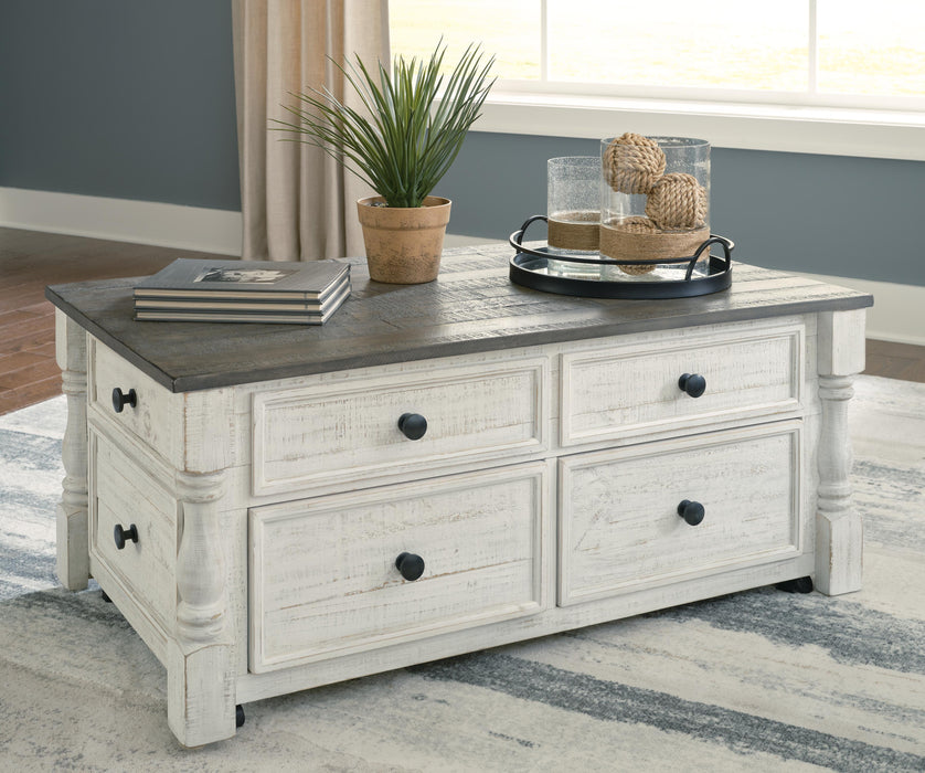 Havalance White/Gray Lift Top Cocktail Table