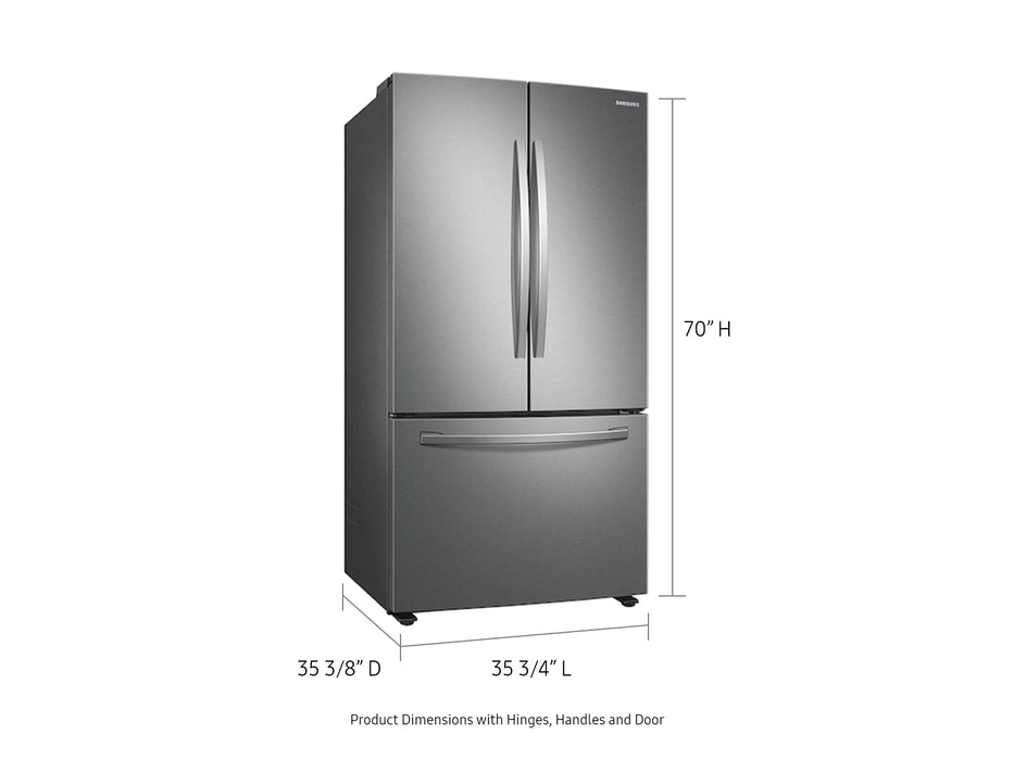 28 cu. ft. Large Capacity 3-Door French Door Refrigerator with AutoFill Water Pitcher in Stainless Steel - display_model