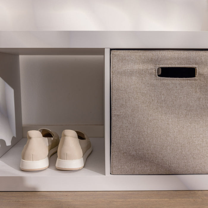 Better Homes & Gardens 5 Cube Vertical Storage Organizer, White Texture - new