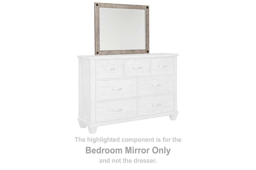 Naydell Rustic Gray Bedroom Mirror