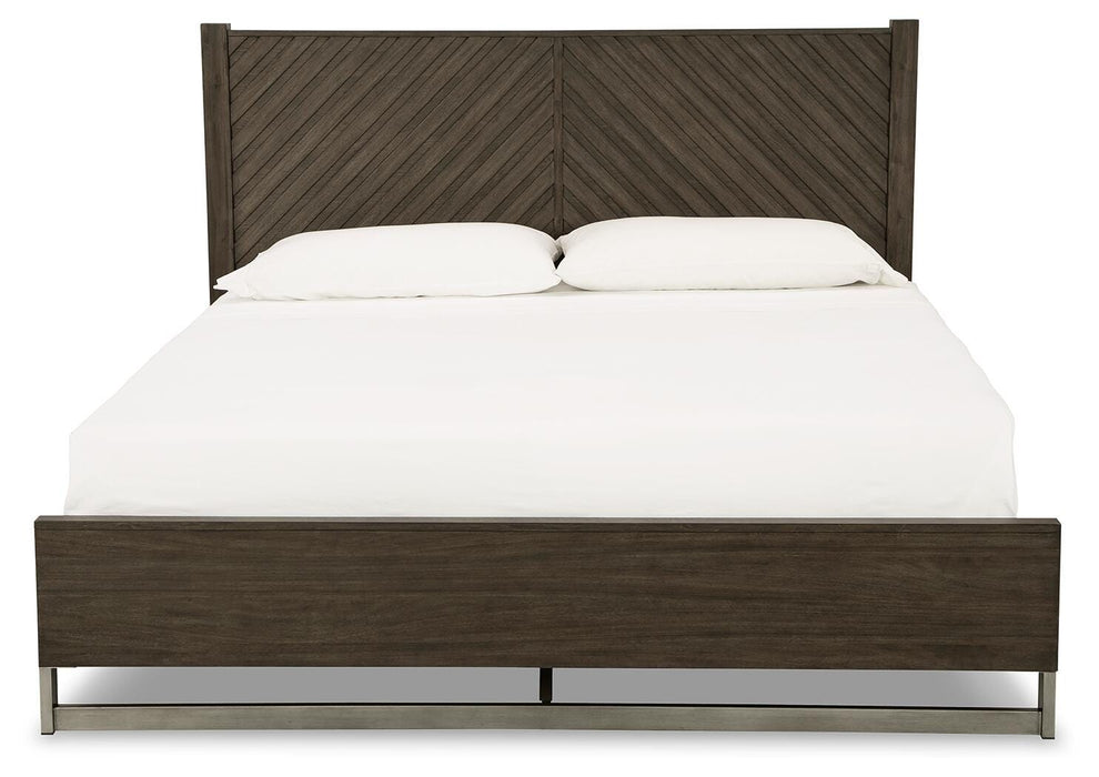 Arkenton Grayish Brown Arkenton King Panel Bed