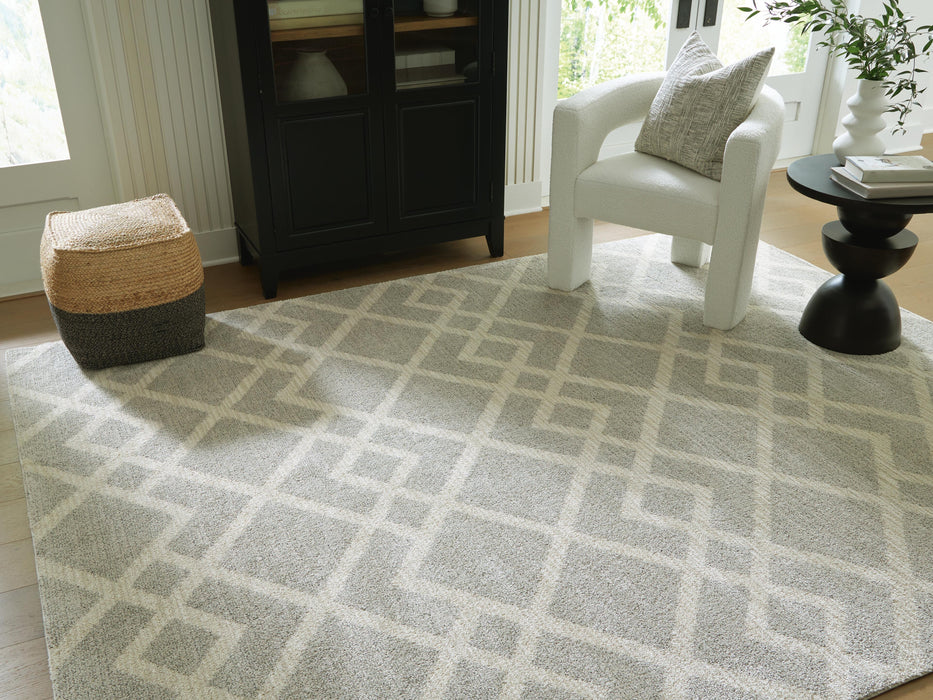 Unawick Gray/Ivory Large Rug