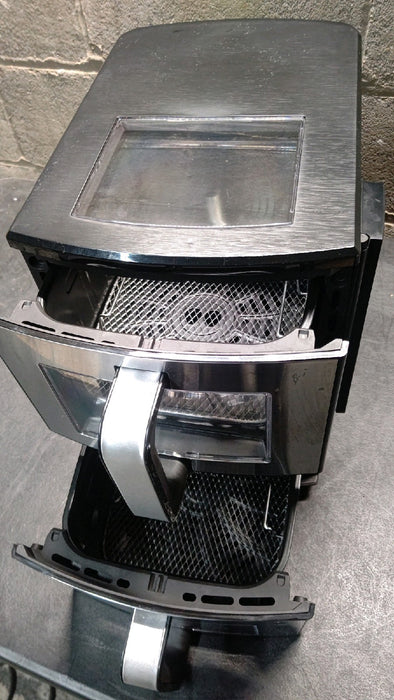 Gourmia 11-QT. Dual Basket Air Fryer with Smart Finish & 4-Layer Cooking - open_box