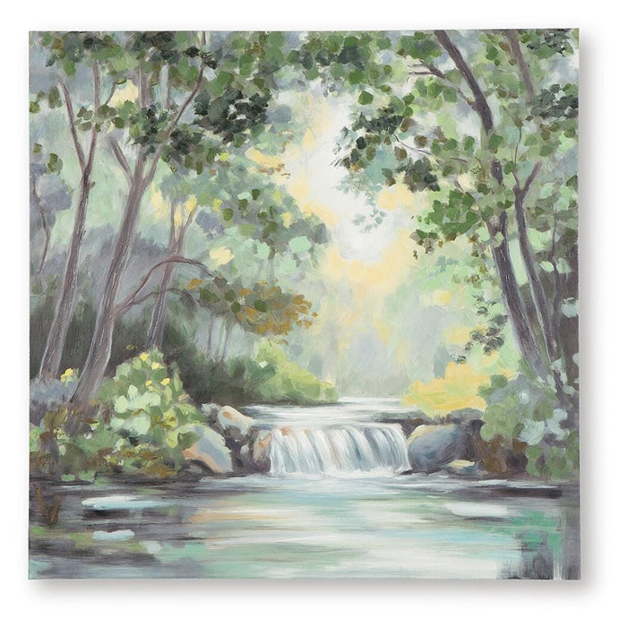 Evermaddick Green/Gray/White Wall Art