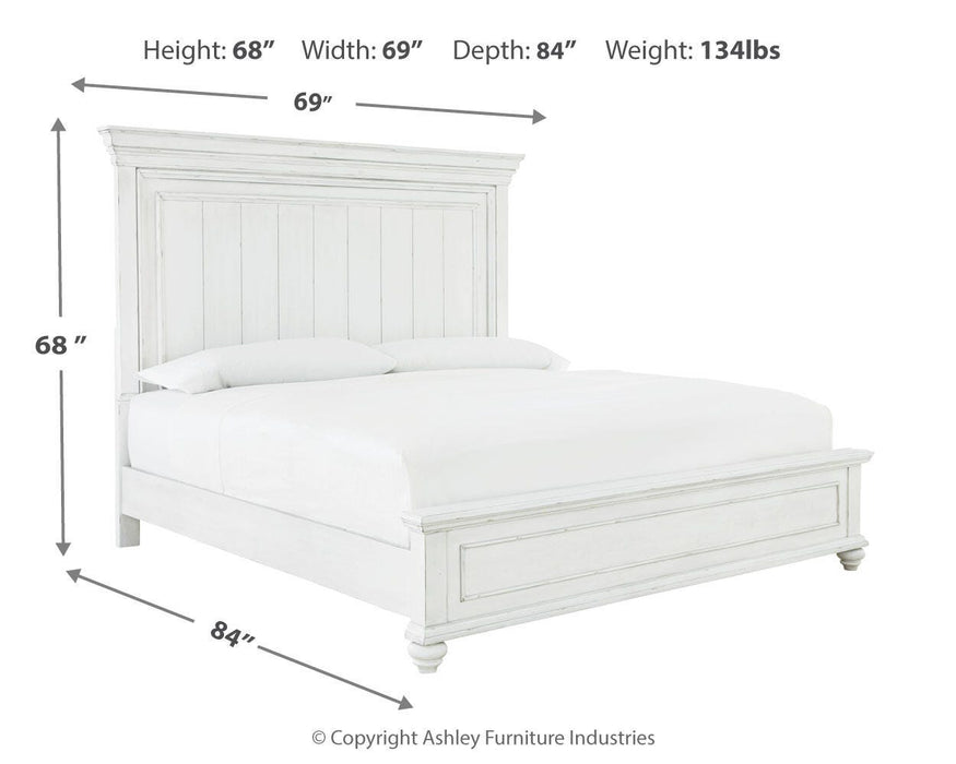 Kanwyn Whitewash Kanwyn Queen Panel Bed