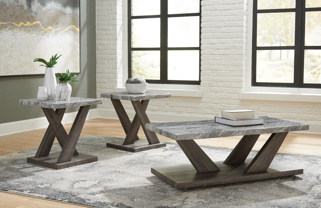 Bensonale Brown/Gray Occasional Table Set (3/CN)