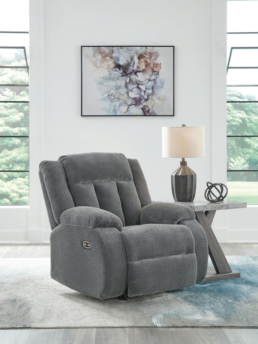 Greely Bend Steel Power Rocker Recliner