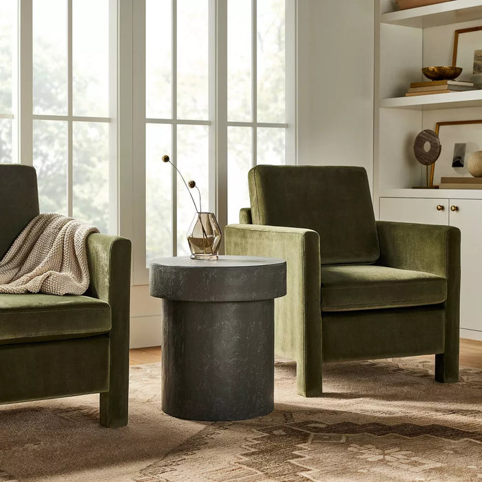 Arbon Accent Table Gray - Threshold designed with Studio McGee: No Assembly, Round Base, Furniture Piece - new