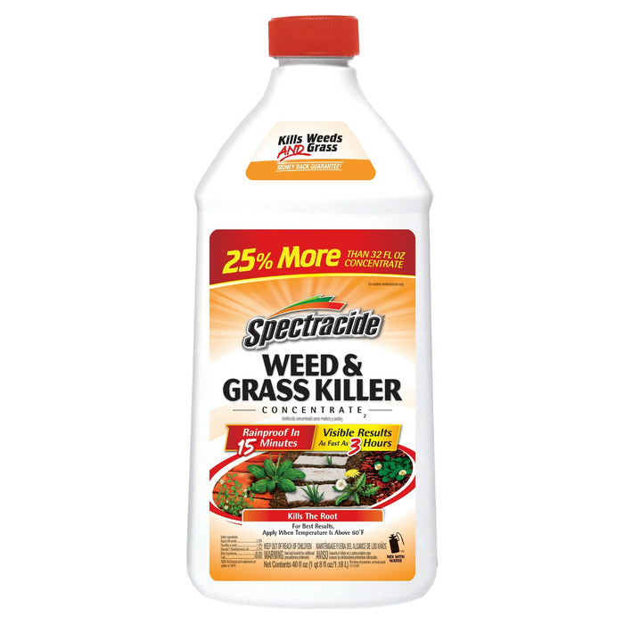 Spectracide Weed & Grass Killer Concentrate, Use on Patios, Walkways and Driveways, 40 oz. - new