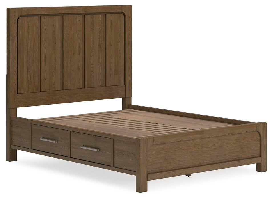 Cabalynn Light Brown Cabalynn Queen Panel Bed with Storage