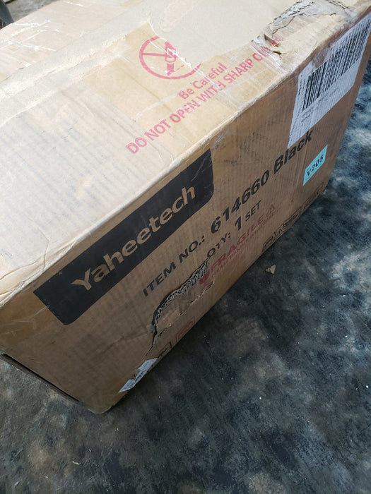 Yaheetech 40lb Adjustable Dumbbell Set with Anti-Slip Handle and Tray, Black - new