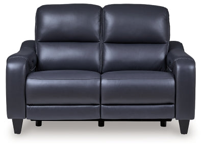 Mercomatic Ocean PWR REC Loveseat/ADJ Headrest