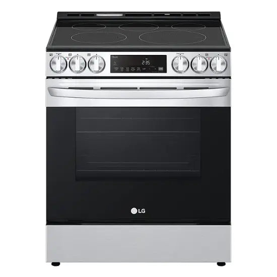 LG - 6.3 Cu. Ft. Smart Slide-In Electric True Convection Range with EasyClean and AirFry - Stainless Steel - display_model