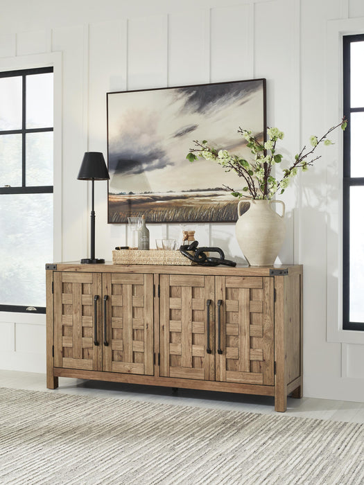 Ridgester Light Brown Dining Room Server