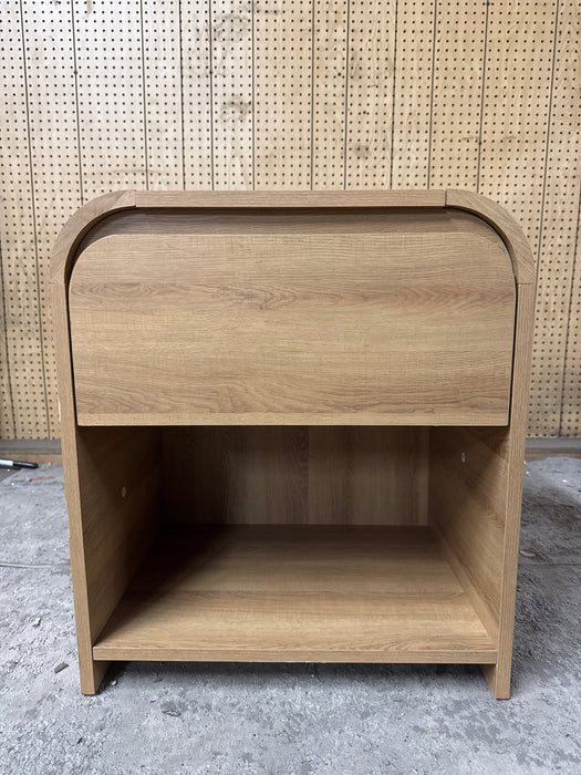 Better Homes & Gardens Juliet Nightstand with USB, Light Honey Finish - new