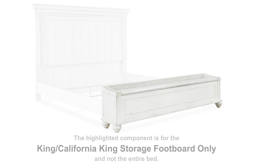 Kanwyn Whitewash King/Cal King Storage FTBD
