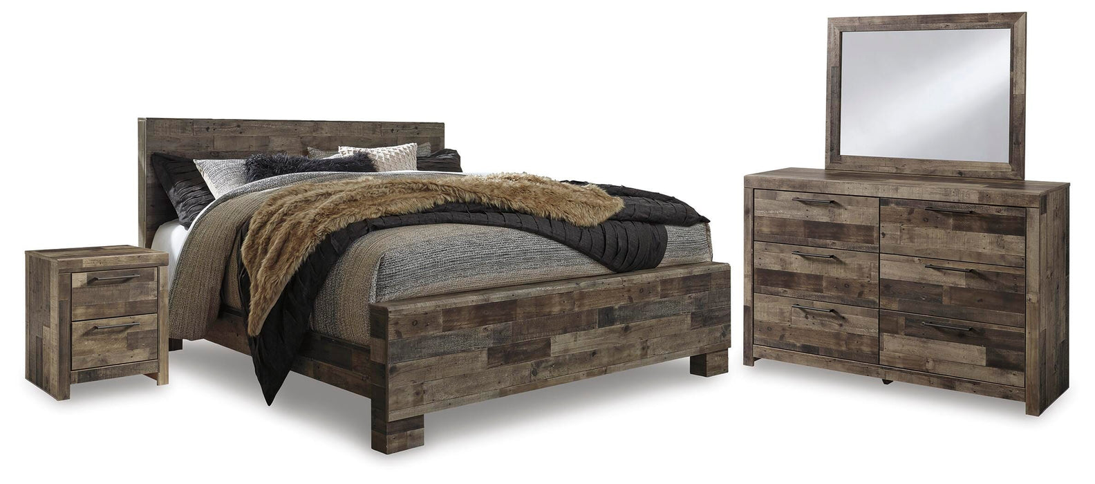 Derekson Multi Gray Bedroom Collection