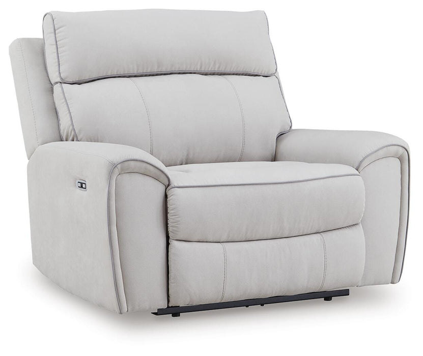 Grafton Pike Pearl/Ash PWR Recliner/ADJ Headrest